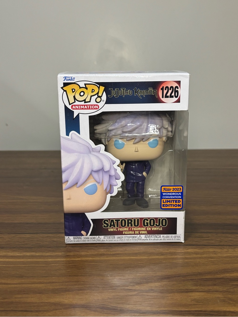 Jujutsu Kaisen Satoru Gojo Funko Pop! 1226 Wonderous Convention Figure + Box